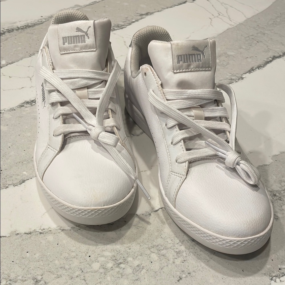 Puma Classic White Leather Sneakers